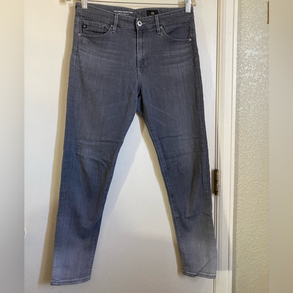 *Adriano Goldschmied The Farrah Skinny Crop Gray Size 27 Denim Jean’s A254